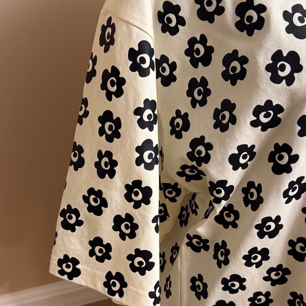 Tory Burch Flower Stencil T-Shirt Dress - Picture 3 of 8